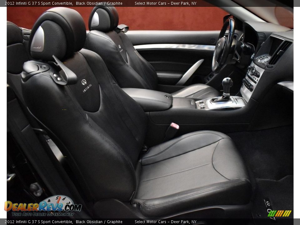 2012 Infiniti G 37 S Sport Convertible Black Obsidian / Graphite Photo #15