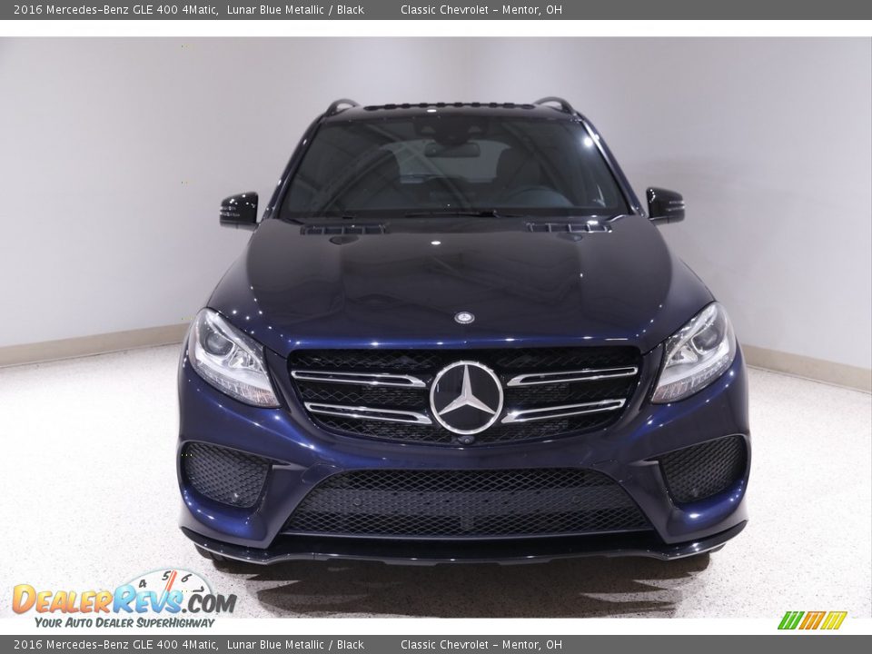 2016 Mercedes-Benz GLE 400 4Matic Lunar Blue Metallic / Black Photo #2