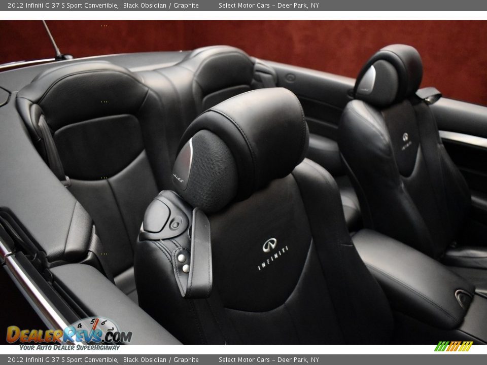 2012 Infiniti G 37 S Sport Convertible Black Obsidian / Graphite Photo #16