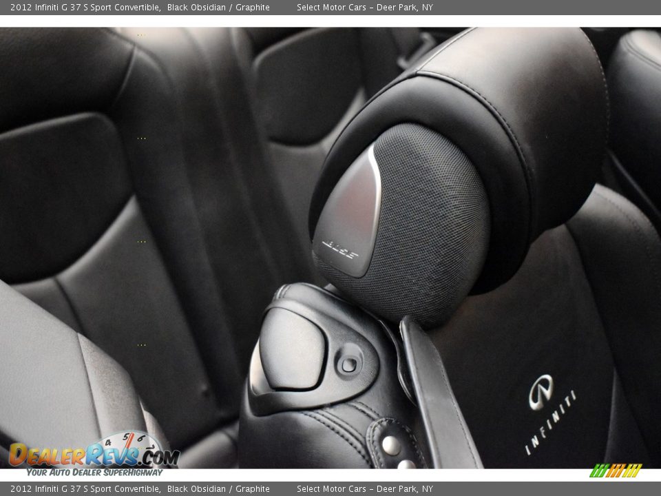 2012 Infiniti G 37 S Sport Convertible Black Obsidian / Graphite Photo #17