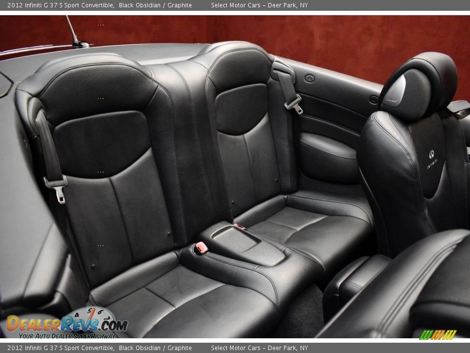 2012 Infiniti G 37 S Sport Convertible Black Obsidian / Graphite Photo #18