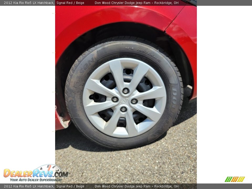 2012 Kia Rio Rio5 LX Hatchback Signal Red / Beige Photo #25