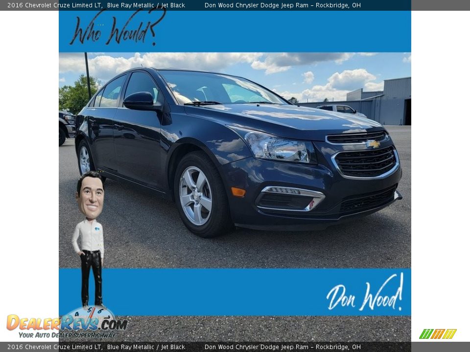 2016 Chevrolet Cruze Limited LT Blue Ray Metallic / Jet Black Photo #1