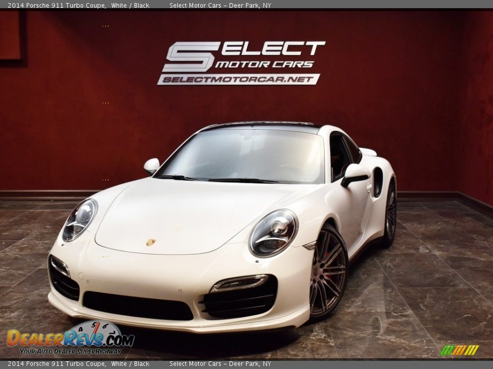 2014 Porsche 911 Turbo Coupe White / Black Photo #1