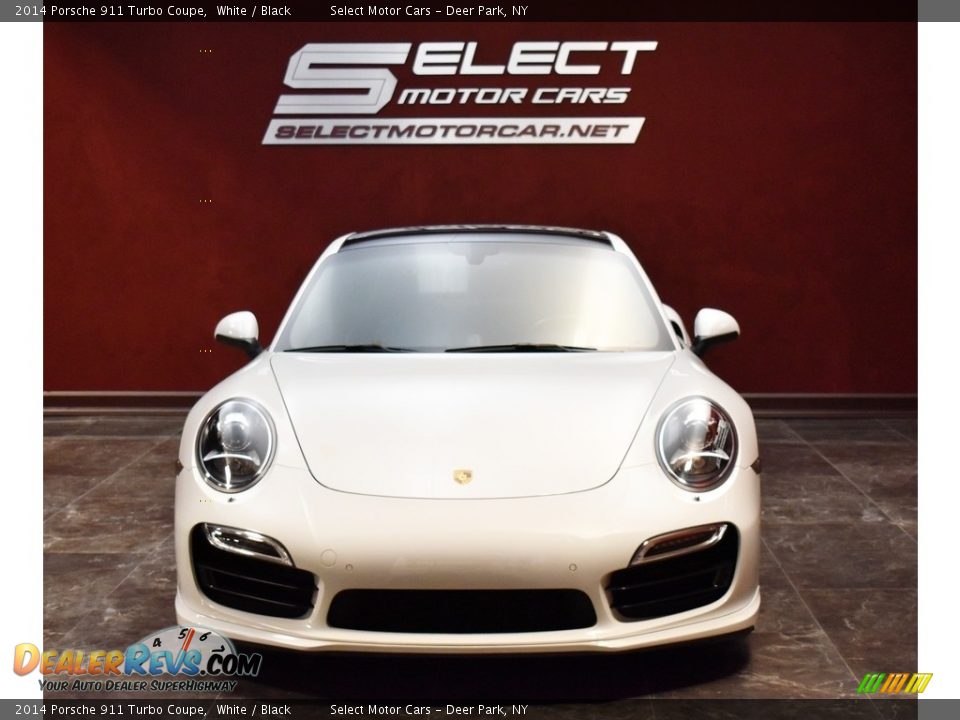 2014 Porsche 911 Turbo Coupe White / Black Photo #2