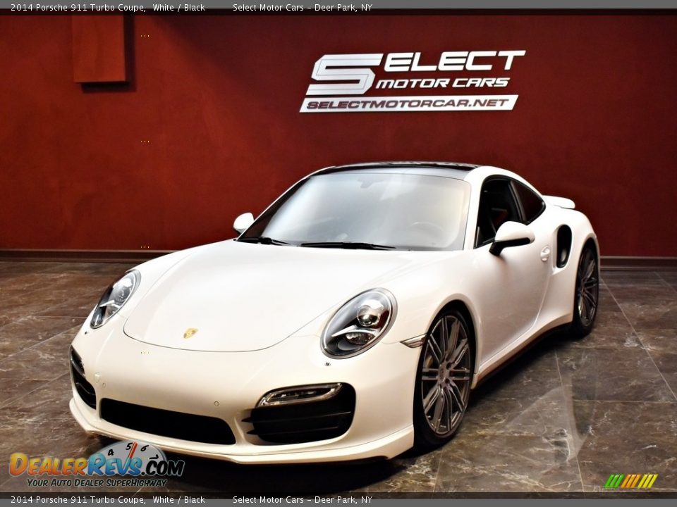 2014 Porsche 911 Turbo Coupe White / Black Photo #6