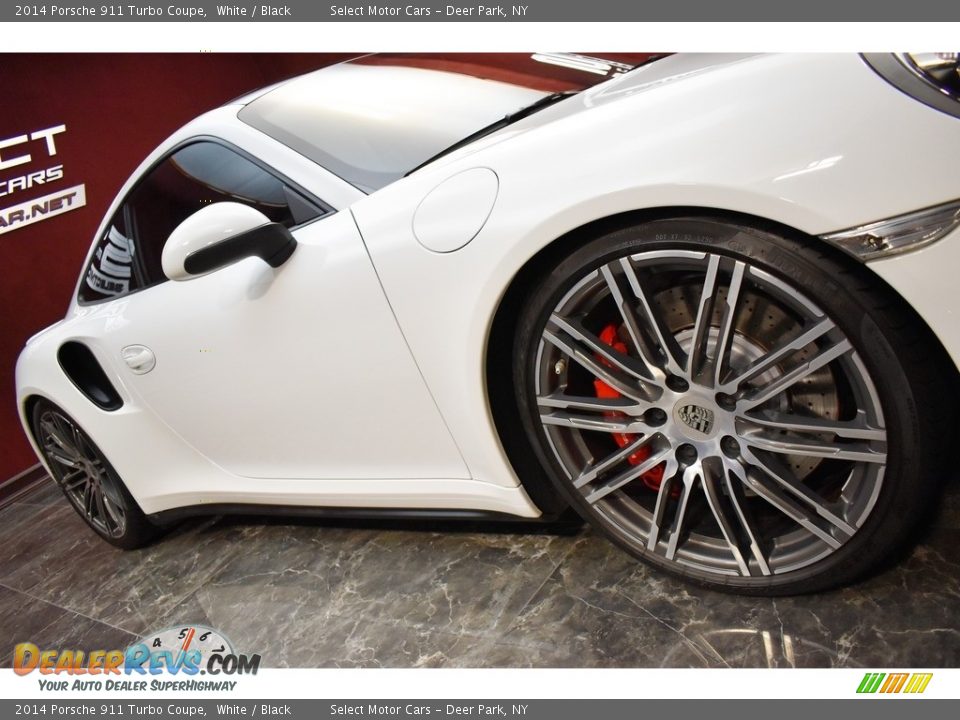 2014 Porsche 911 Turbo Coupe White / Black Photo #7