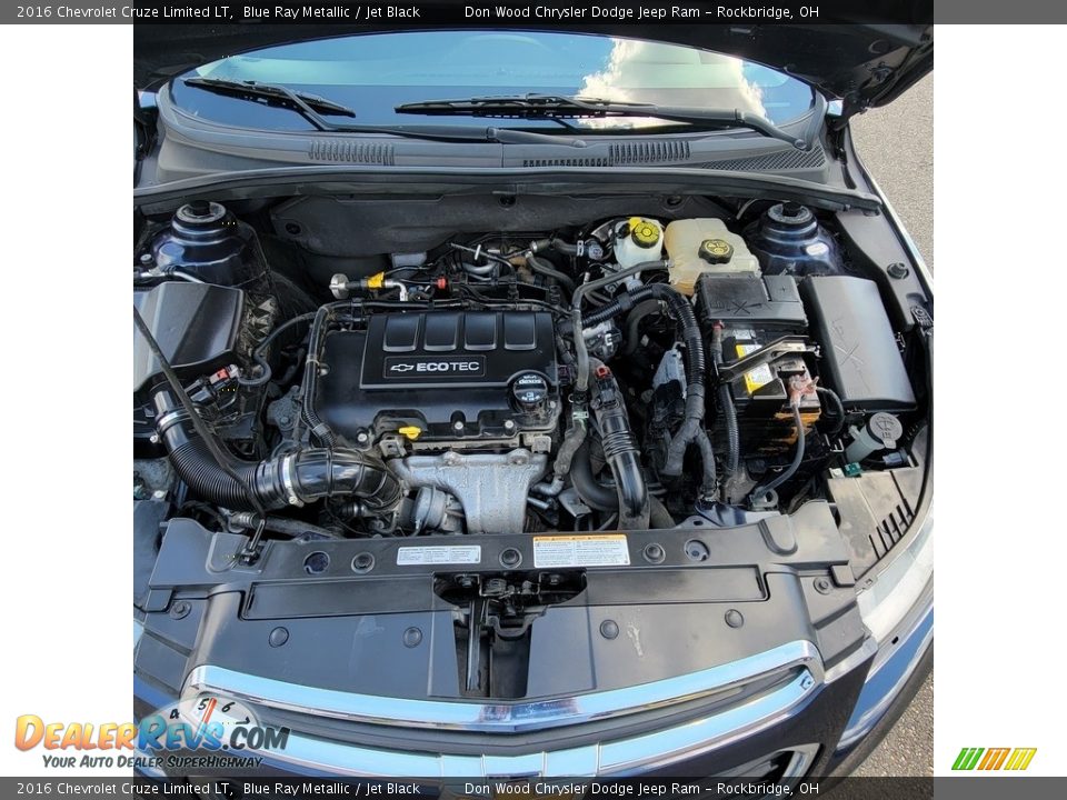 2016 Chevrolet Cruze Limited LT Blue Ray Metallic / Jet Black Photo #11