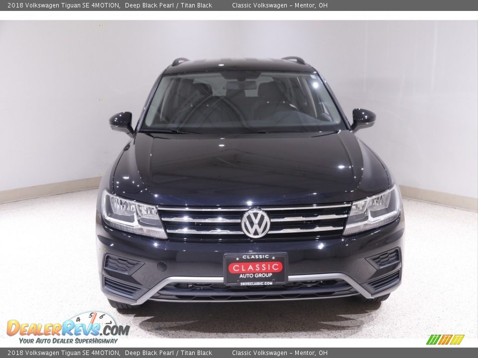 2018 Volkswagen Tiguan SE 4MOTION Deep Black Pearl / Titan Black Photo #2