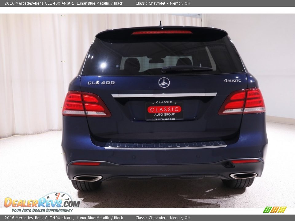 2016 Mercedes-Benz GLE 400 4Matic Lunar Blue Metallic / Black Photo #21