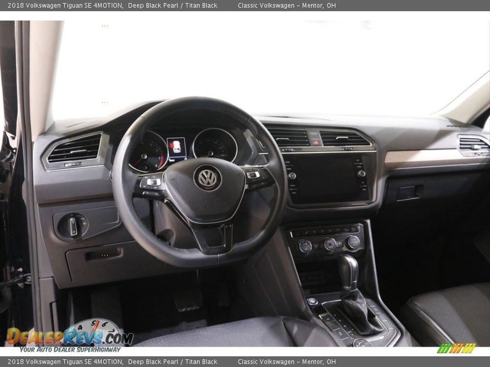 2018 Volkswagen Tiguan SE 4MOTION Deep Black Pearl / Titan Black Photo #6