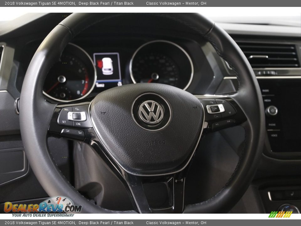 2018 Volkswagen Tiguan SE 4MOTION Deep Black Pearl / Titan Black Photo #7