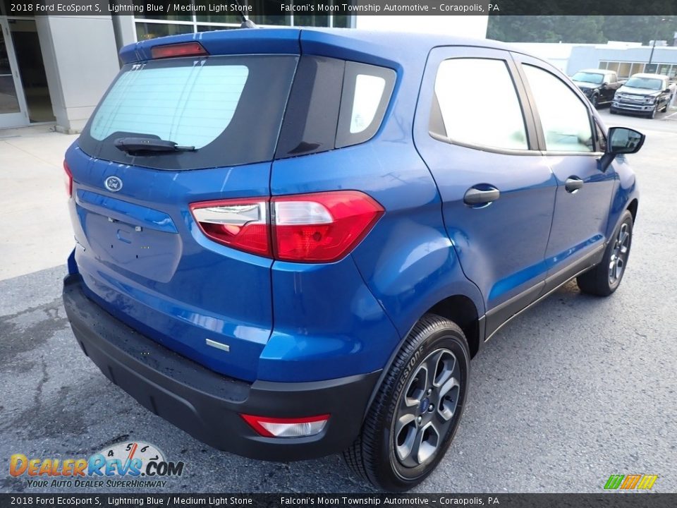 2018 Ford EcoSport S Lightning Blue / Medium Light Stone Photo #2