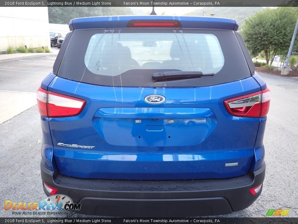 2018 Ford EcoSport S Lightning Blue / Medium Light Stone Photo #3