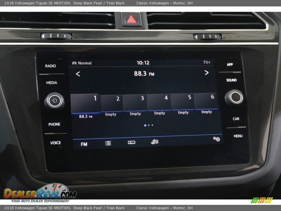 2018 Volkswagen Tiguan SE 4MOTION Deep Black Pearl / Titan Black Photo #10