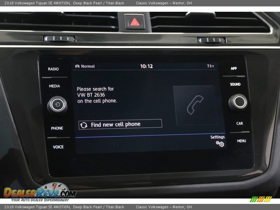 2018 Volkswagen Tiguan SE 4MOTION Deep Black Pearl / Titan Black Photo #11