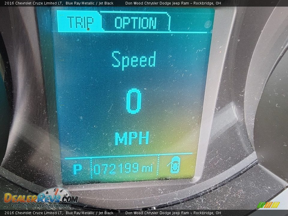2016 Chevrolet Cruze Limited LT Blue Ray Metallic / Jet Black Photo #33