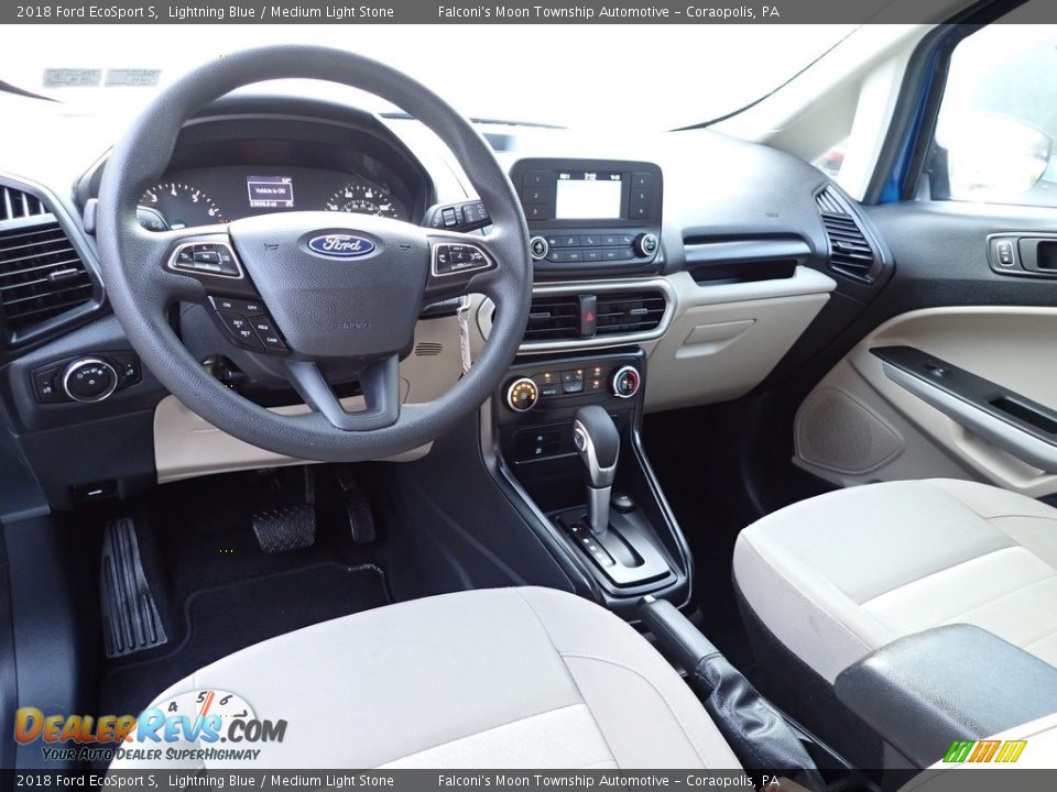 Medium Light Stone Interior - 2018 Ford EcoSport S Photo #19