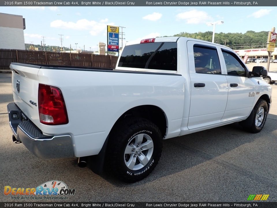 2016 Ram 1500 Tradesman Crew Cab 4x4 Bright White / Black/Diesel Gray Photo #5