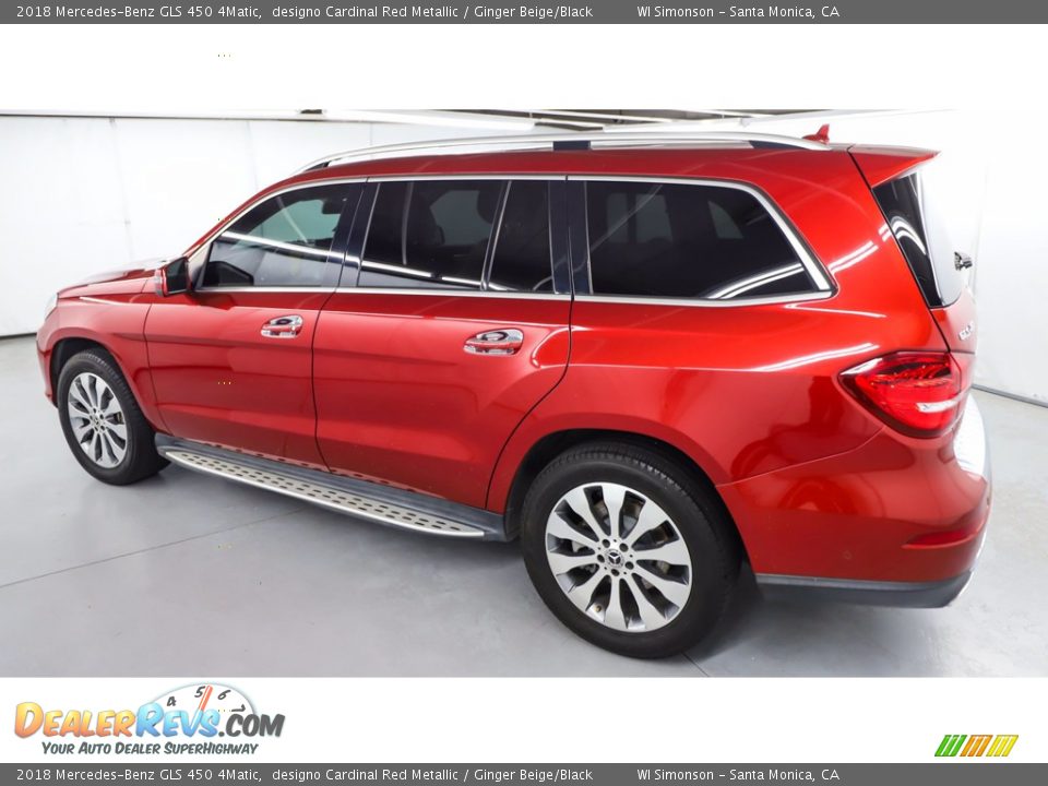 2018 Mercedes-Benz GLS 450 4Matic designo Cardinal Red Metallic / Ginger Beige/Black Photo #12