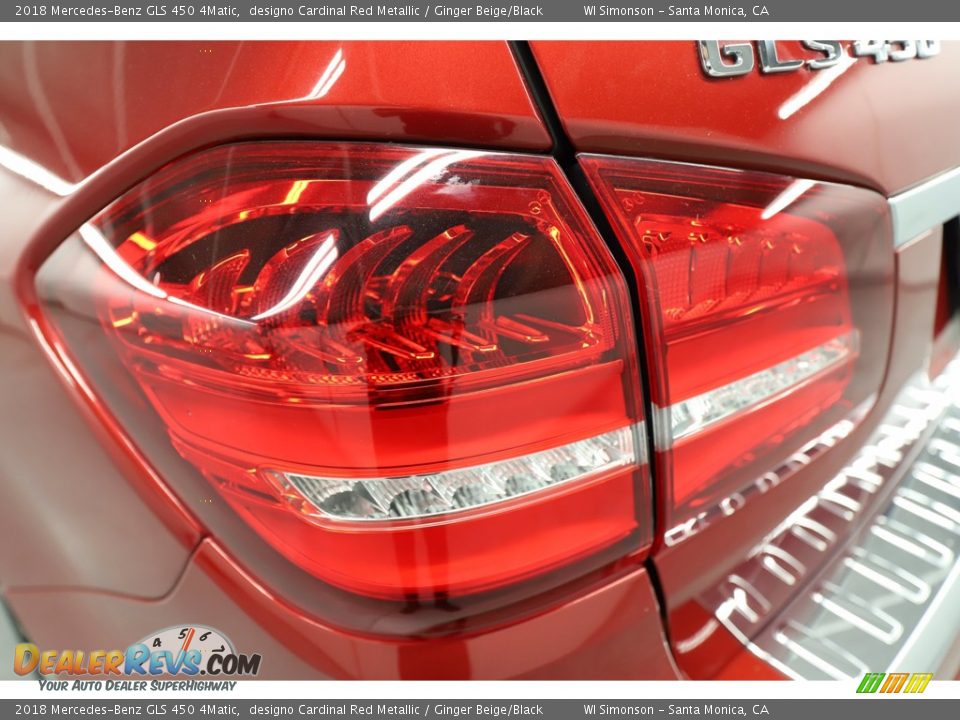 2018 Mercedes-Benz GLS 450 4Matic designo Cardinal Red Metallic / Ginger Beige/Black Photo #13