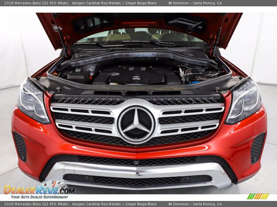 2018 Mercedes-Benz GLS 450 4Matic designo Cardinal Red Metallic / Ginger Beige/Black Photo #17