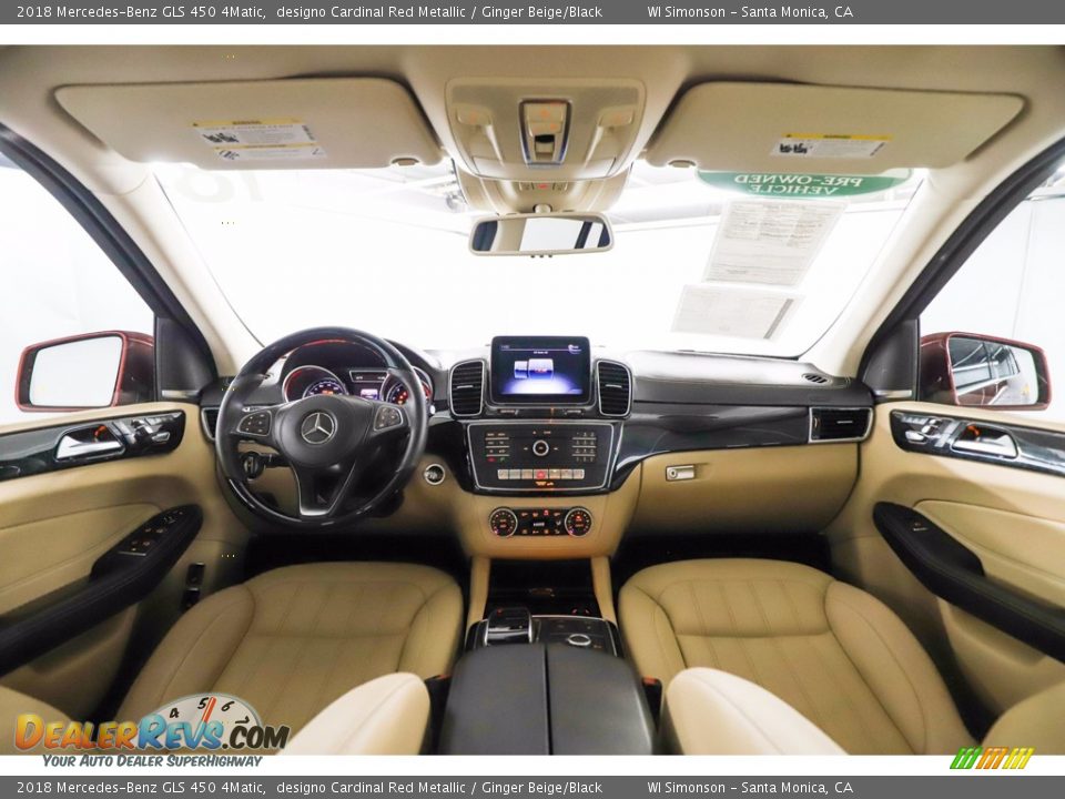 Ginger Beige/Black Interior - 2018 Mercedes-Benz GLS 450 4Matic Photo #23