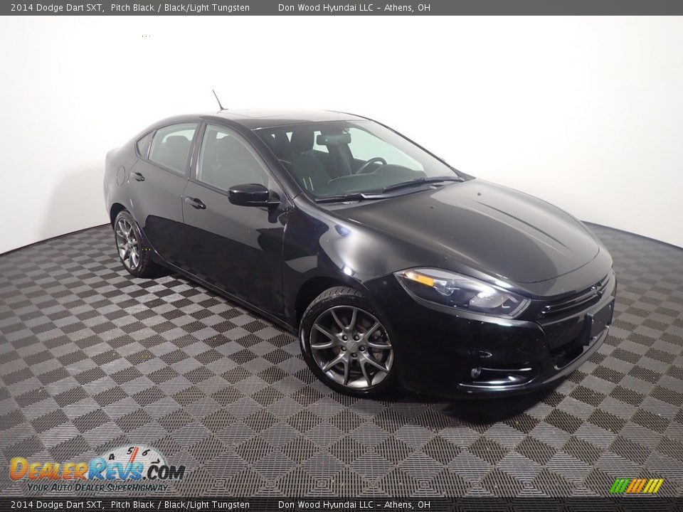 2014 Dodge Dart SXT Pitch Black / Black/Light Tungsten Photo #3