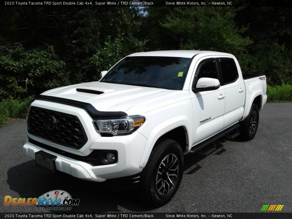 2020 Toyota Tacoma TRD Sport Double Cab 4x4 Super White / TRD Cement/Black Photo #3