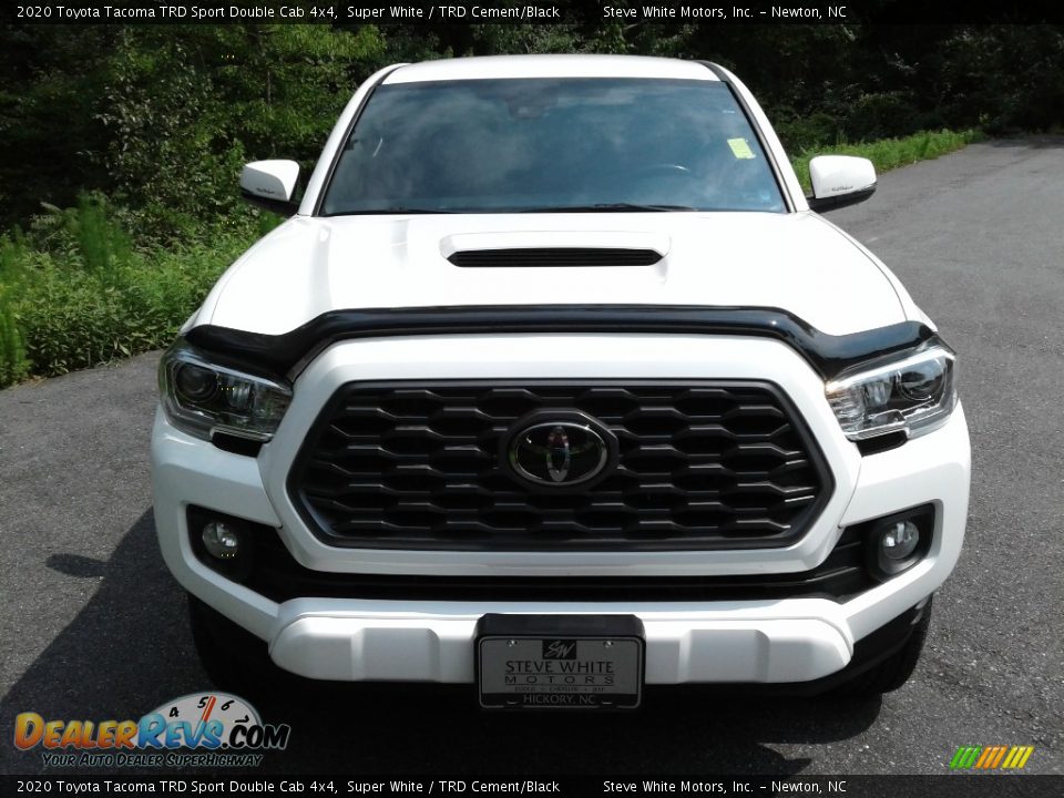 2020 Toyota Tacoma TRD Sport Double Cab 4x4 Super White / TRD Cement/Black Photo #4