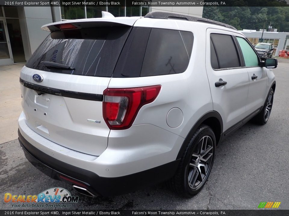 2016 Ford Explorer Sport 4WD Ingot Silver Metallic / Ebony Black Photo #2