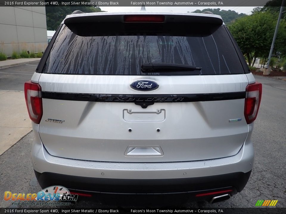 2016 Ford Explorer Sport 4WD Ingot Silver Metallic / Ebony Black Photo #3