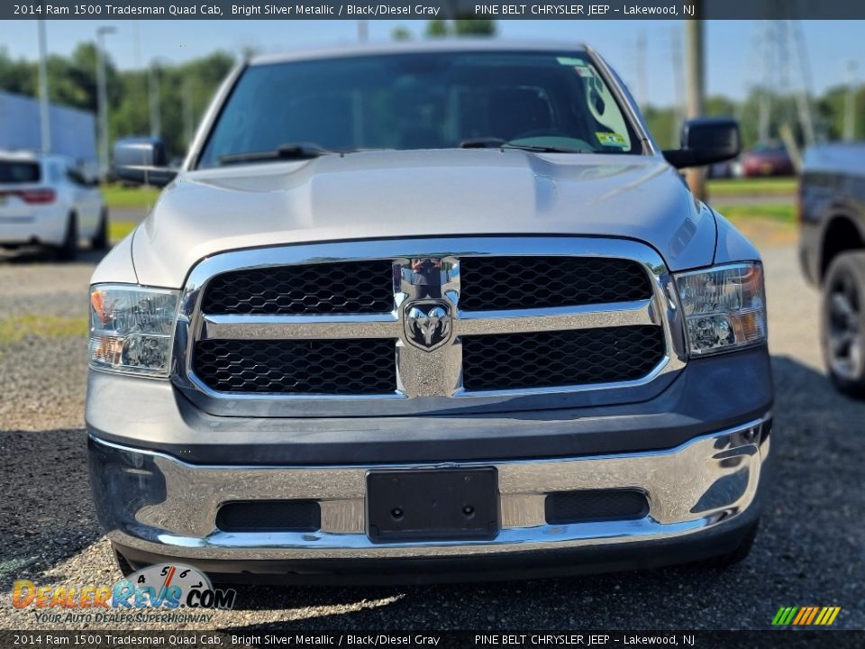 2014 Ram 1500 Tradesman Quad Cab Bright Silver Metallic / Black/Diesel Gray Photo #2