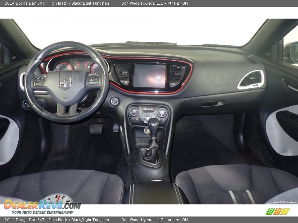 2014 Dodge Dart SXT Pitch Black / Black/Light Tungsten Photo #24