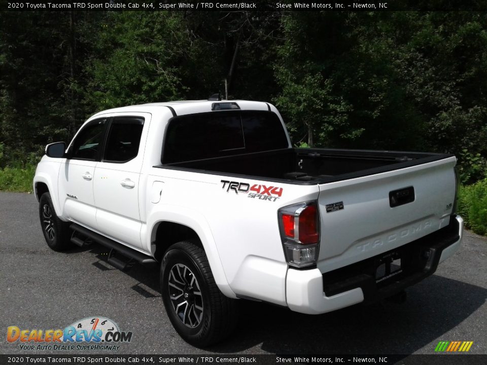 2020 Toyota Tacoma TRD Sport Double Cab 4x4 Super White / TRD Cement/Black Photo #10