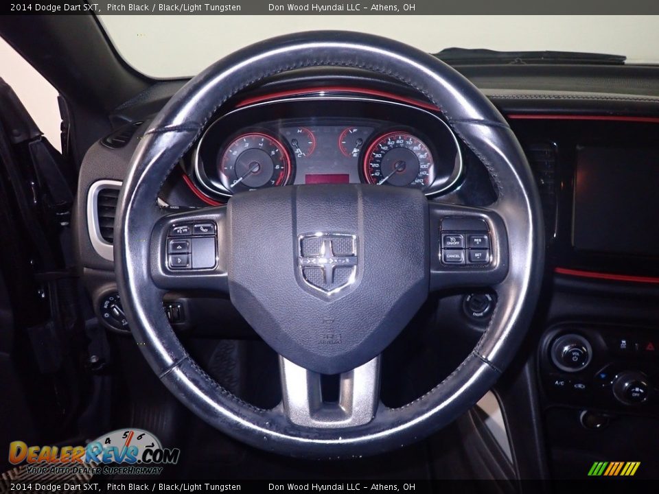2014 Dodge Dart SXT Pitch Black / Black/Light Tungsten Photo #27