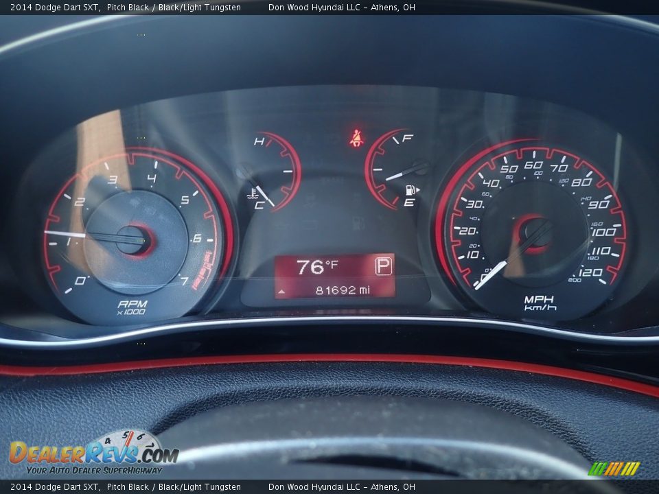 2014 Dodge Dart SXT Pitch Black / Black/Light Tungsten Photo #28