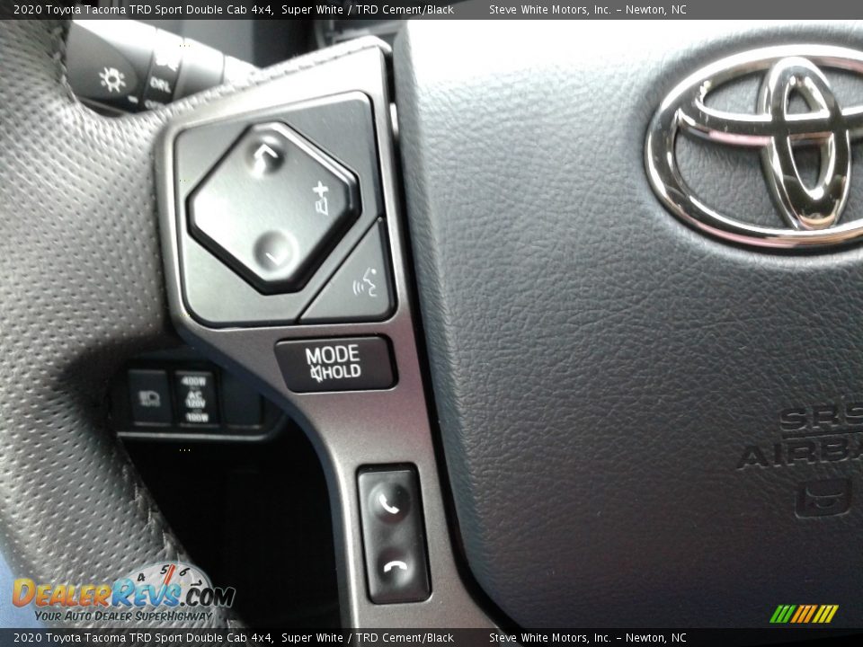 2020 Toyota Tacoma TRD Sport Double Cab 4x4 Super White / TRD Cement/Black Photo #18
