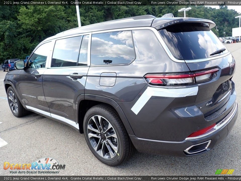 2021 Jeep Grand Cherokee L Overland 4x4 Granite Crystal Metallic / Global Black/Steel Gray Photo #3