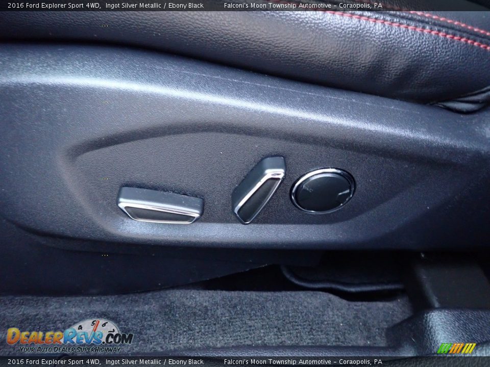 2016 Ford Explorer Sport 4WD Ingot Silver Metallic / Ebony Black Photo #22