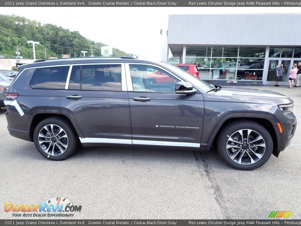 2021 Jeep Grand Cherokee L Overland 4x4 Granite Crystal Metallic / Global Black/Steel Gray Photo #7