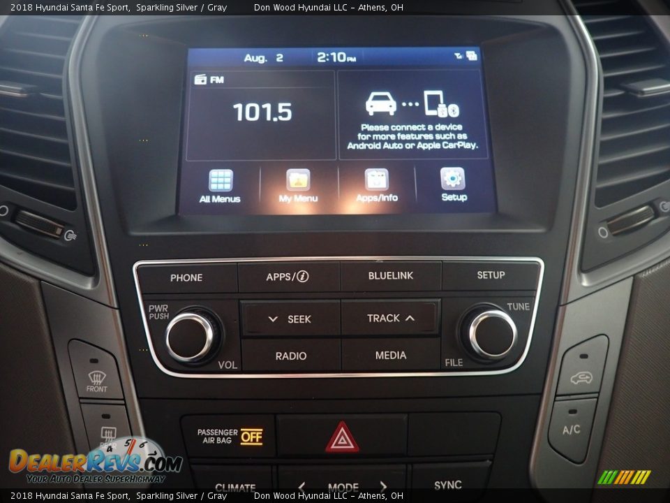2018 Hyundai Santa Fe Sport Sparkling Silver / Gray Photo #3