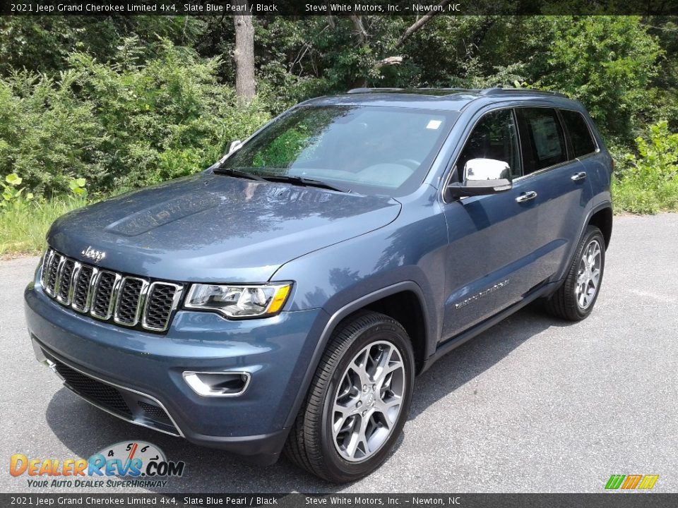 2021 Jeep Grand Cherokee Limited 4x4 Slate Blue Pearl / Black Photo #2