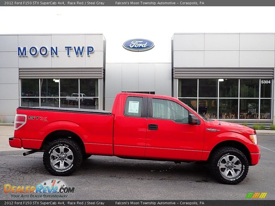 2012 Ford F150 STX SuperCab 4x4 Race Red / Steel Gray Photo #1