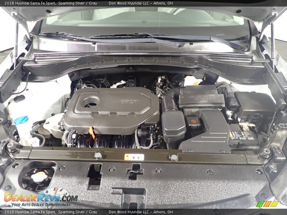 2018 Hyundai Santa Fe Sport Sparkling Silver / Gray Photo #9