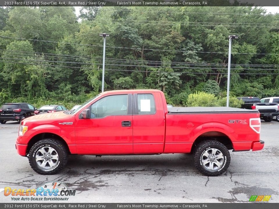 2012 Ford F150 STX SuperCab 4x4 Race Red / Steel Gray Photo #5
