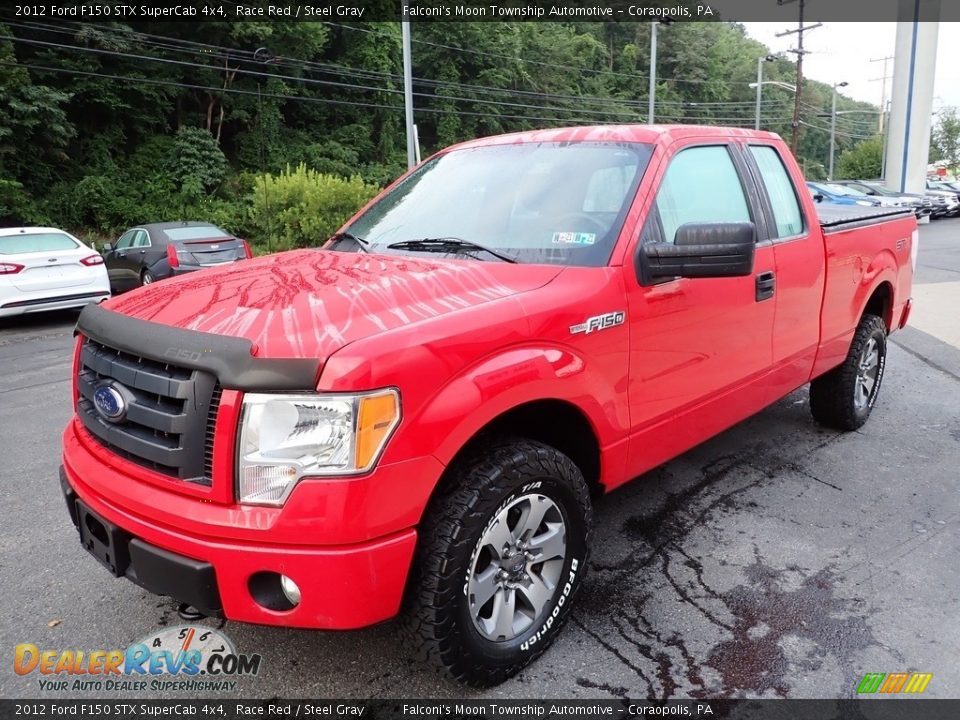 2012 Ford F150 STX SuperCab 4x4 Race Red / Steel Gray Photo #6