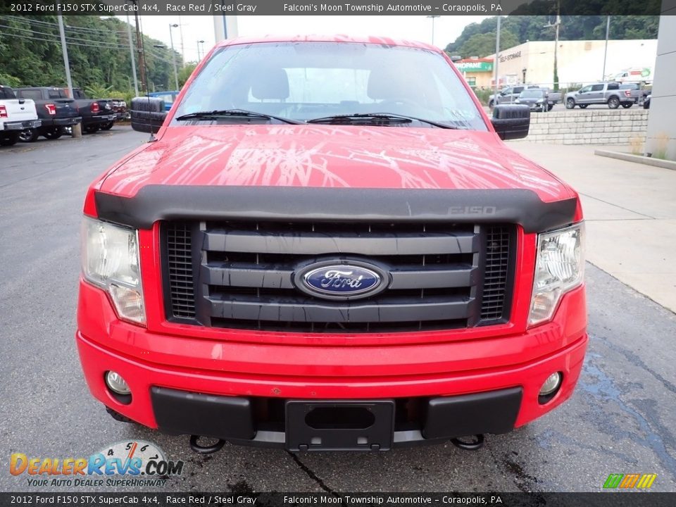2012 Ford F150 STX SuperCab 4x4 Race Red / Steel Gray Photo #7
