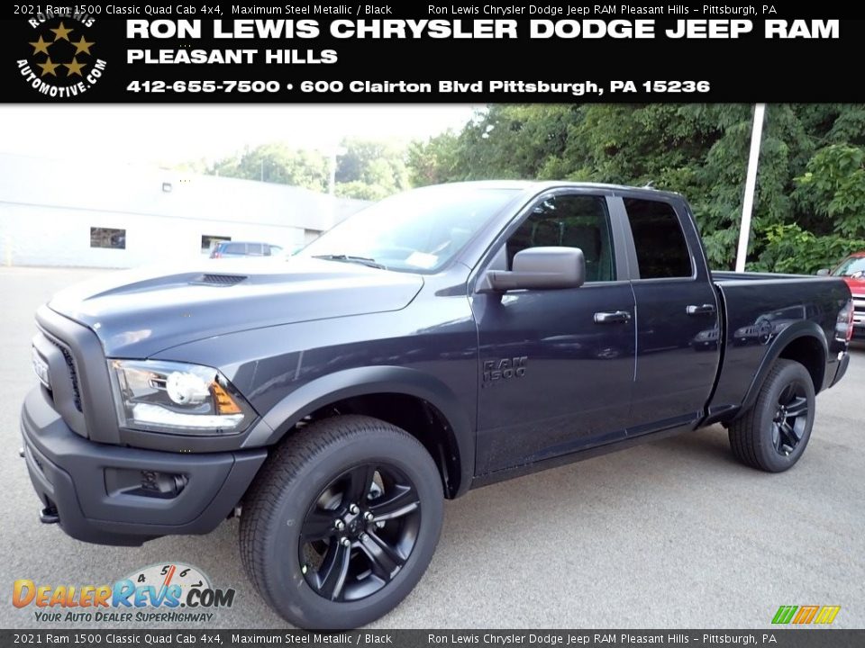 2021 Ram 1500 Classic Quad Cab 4x4 Maximum Steel Metallic / Black Photo #1
