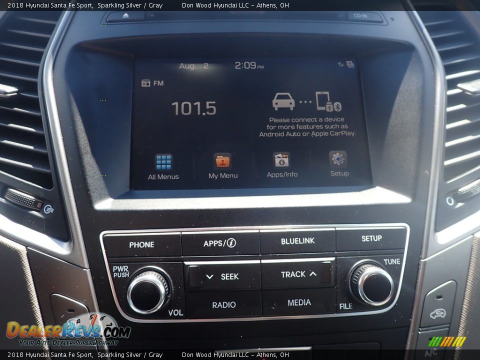 2018 Hyundai Santa Fe Sport Sparkling Silver / Gray Photo #28